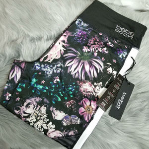 Bebe Sport Active Bottom Stretch Legging Floral